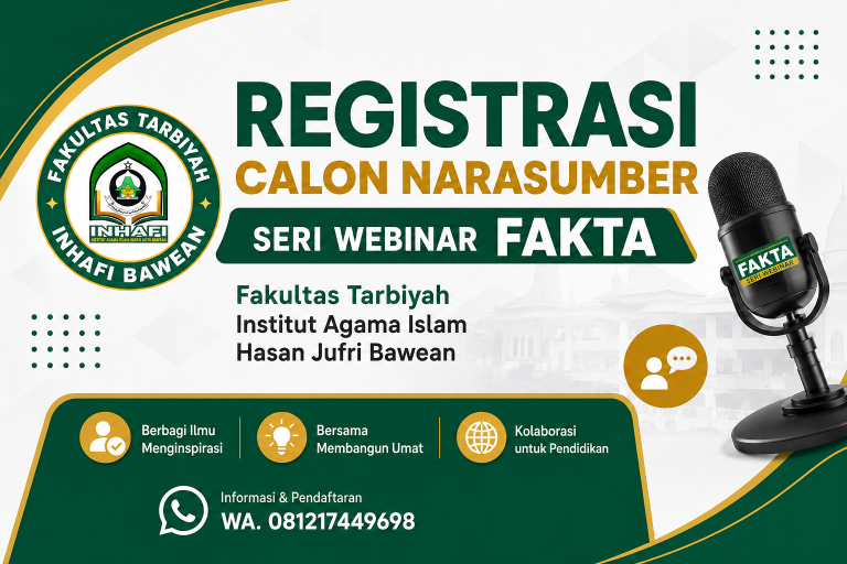 🎙️ CALL FOR SPEAKERS | SERI WEBINAR FAKTA “Bersama Berbagi Ilmu, Menginspirasi Generasi, Membangun Peradaban Pendidikan”